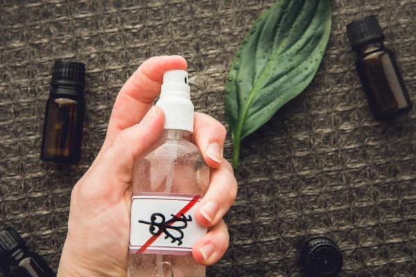 eco friendly pest control concept spray bottle