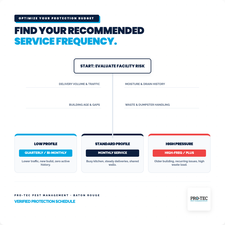 guide find your recommended service frequency