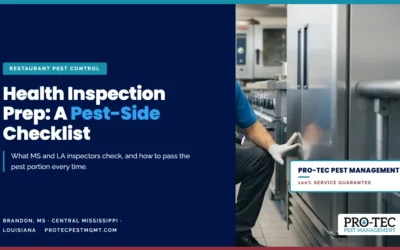 Health Inspection Prep: A Pest-Side Checklist for MS and LA Restaurants