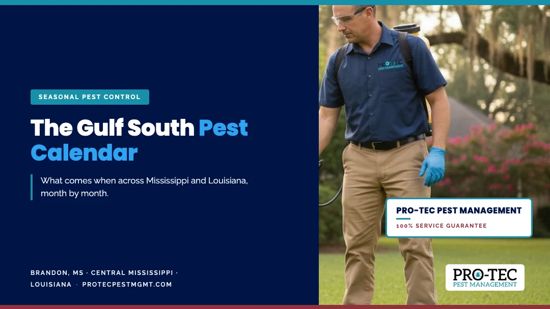 Year-Round Seasonal Pest Calendar for Mississippi and Louisiana